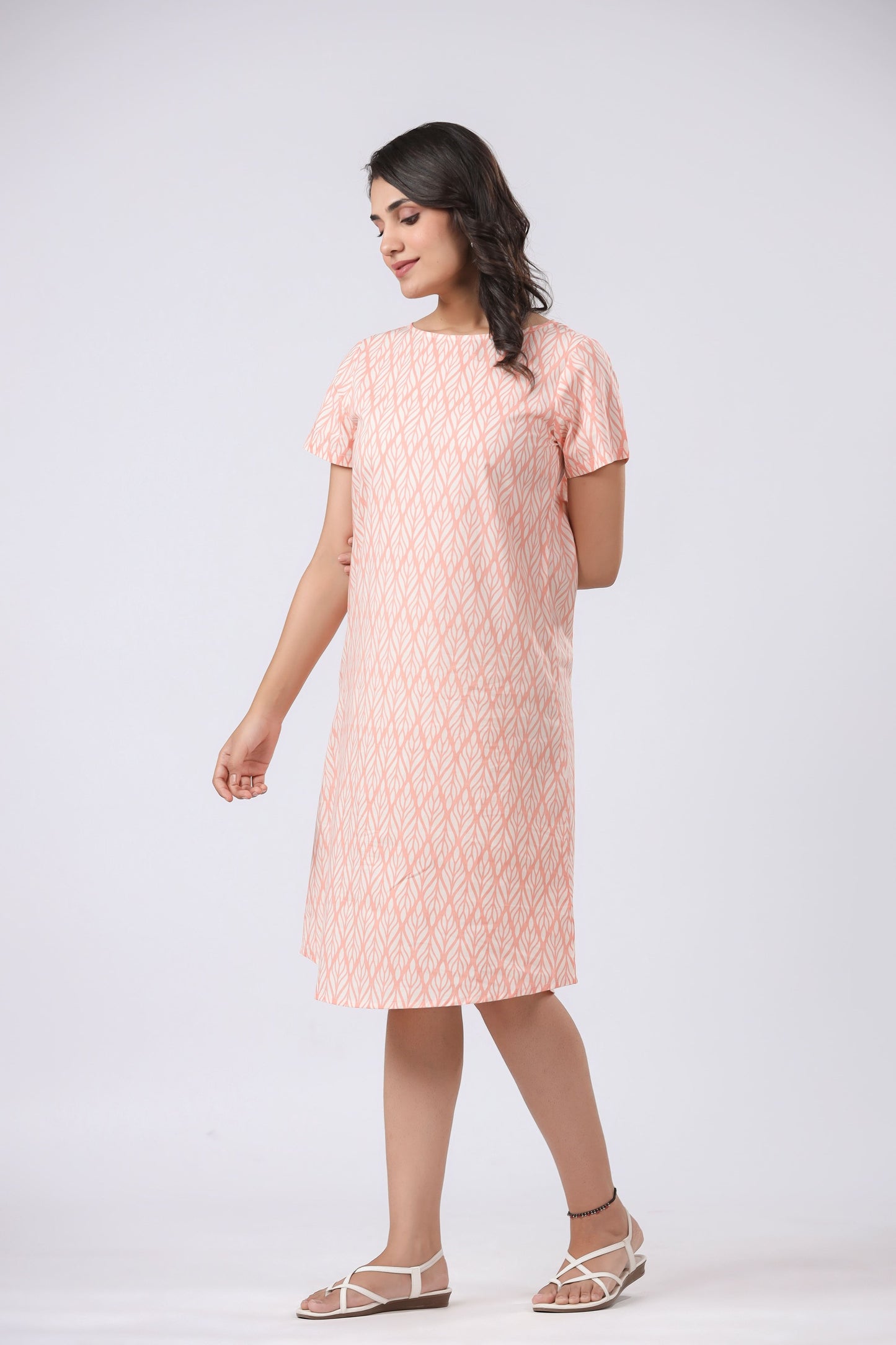Sustainable BCI Cotton Peach Night Dress