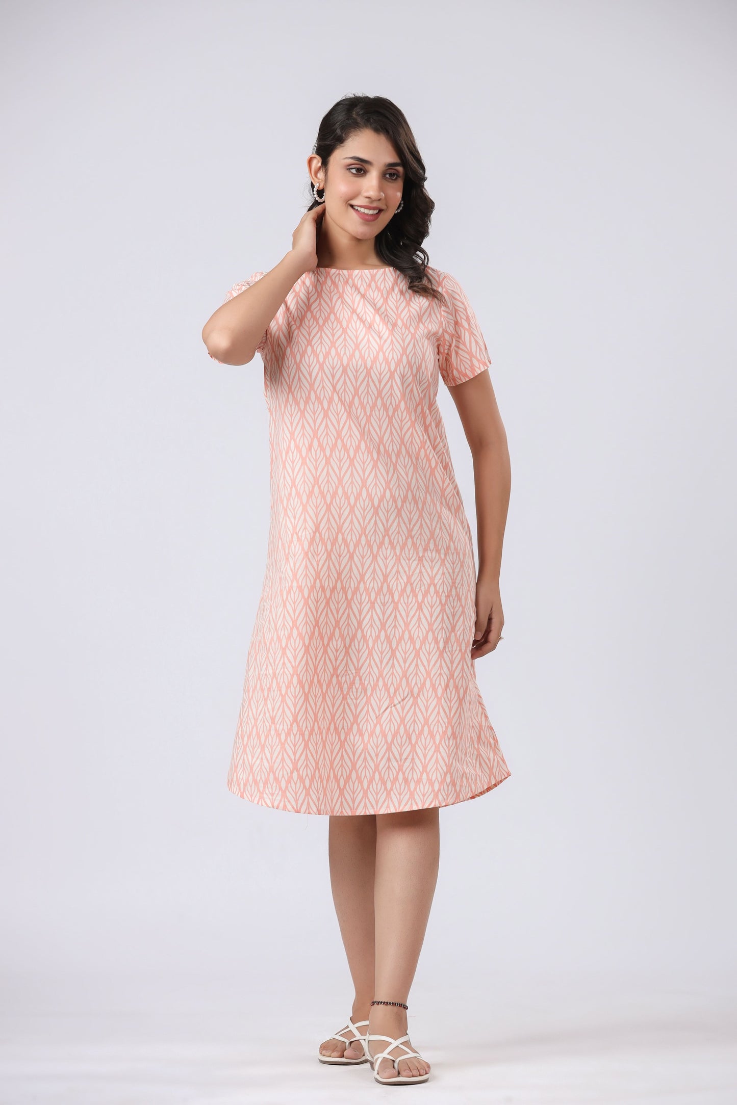 Sustainable BCI Cotton Peach Night Dress
