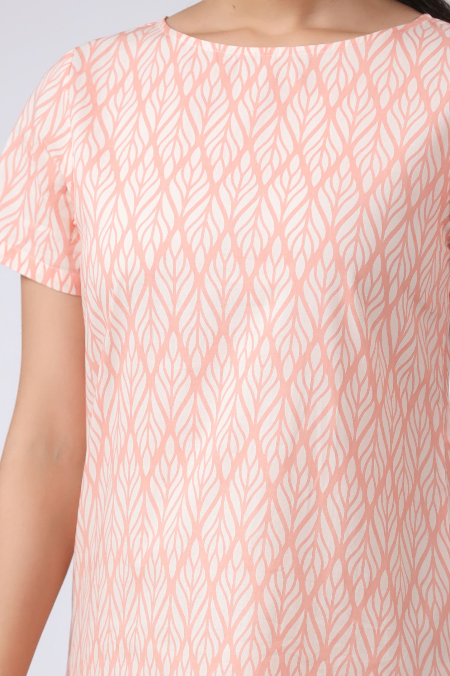 Sustainable BCI Cotton Peach Night Dress