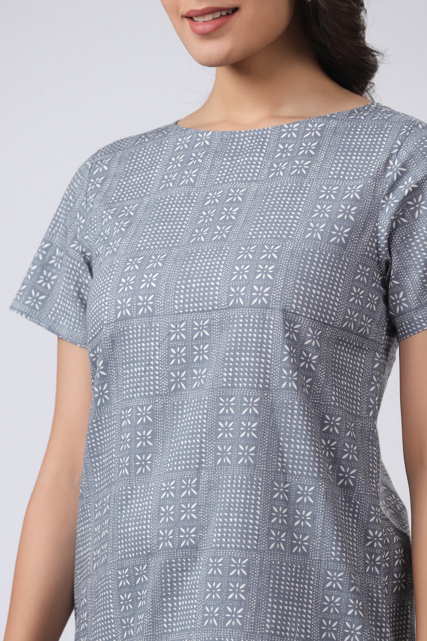 Sustainable BCI Cotton Luxe Lounge Night Dress