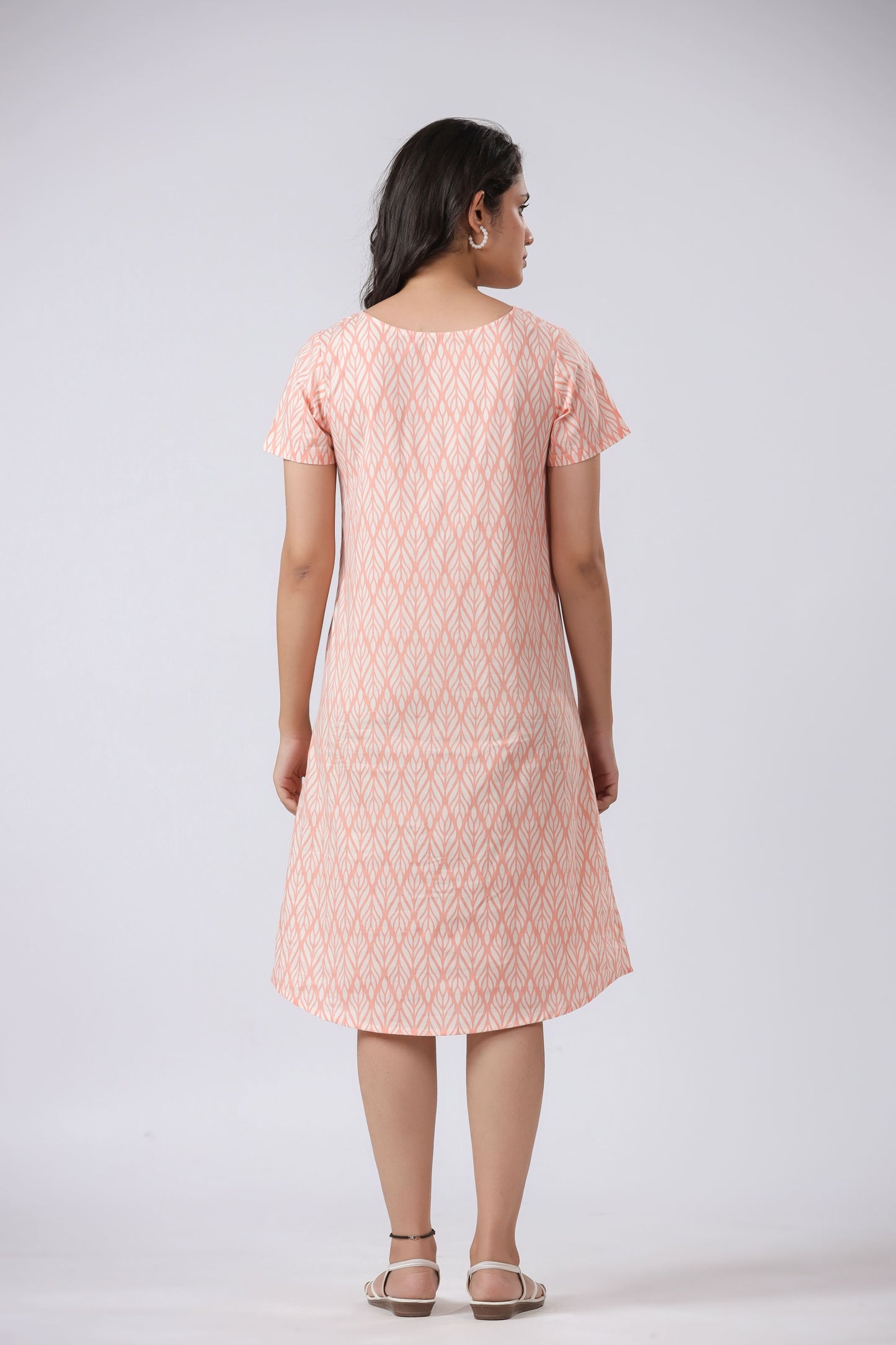 Sustainable BCI Cotton Peach Night Dress